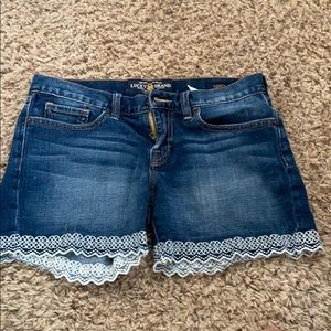 Denim shorts